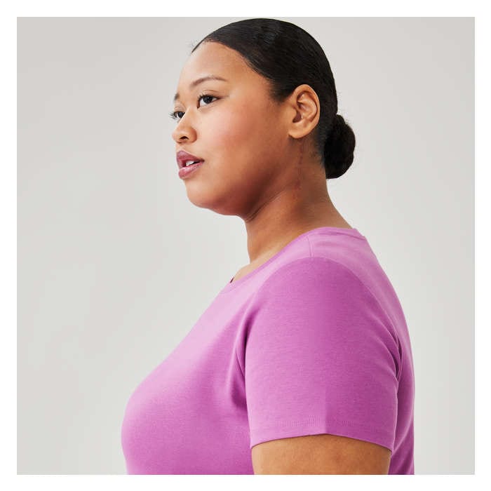 Aux Femmes T-shirt essentiel en coton biologique Femmes+ - Violet Vif